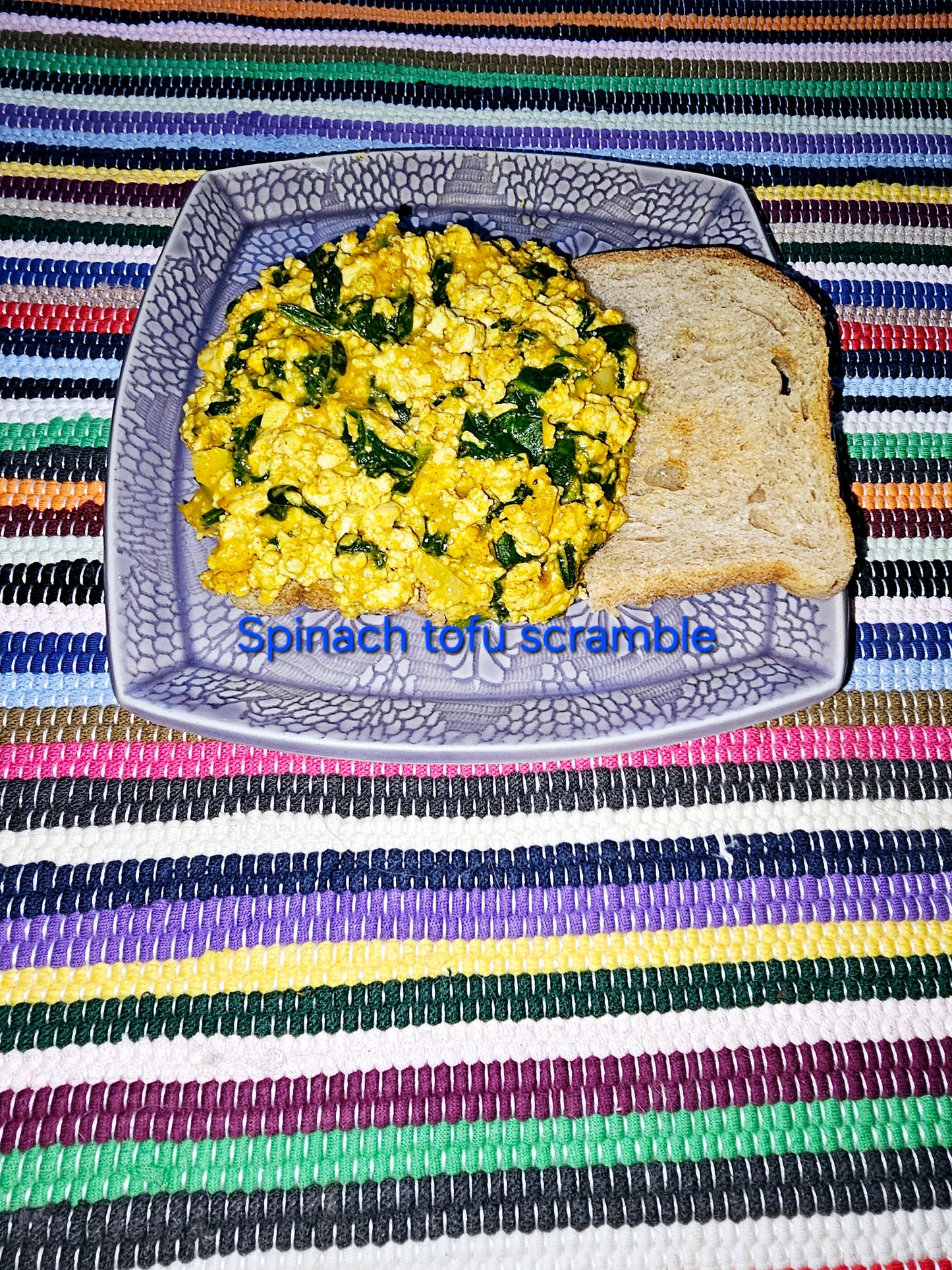 Spinach Tofu Scramble